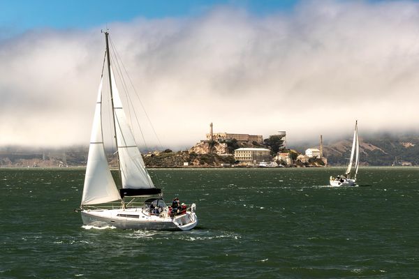 Sailing around Alcatraz