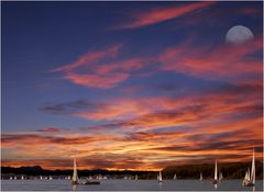 sailing behind the sun and under the moon