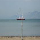 Sailing in Evoikos gulf in the summer winds