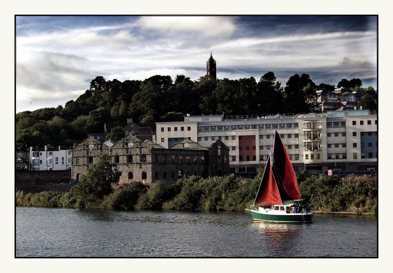 sailing in the city