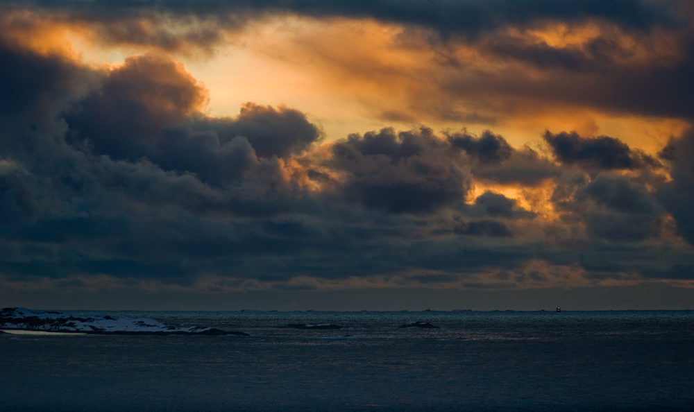 Sailing into the night