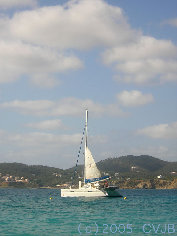 Sailing of ibiza