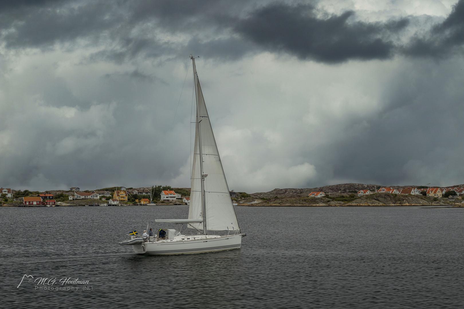 Sailing off the coast of Västra Götalands Län