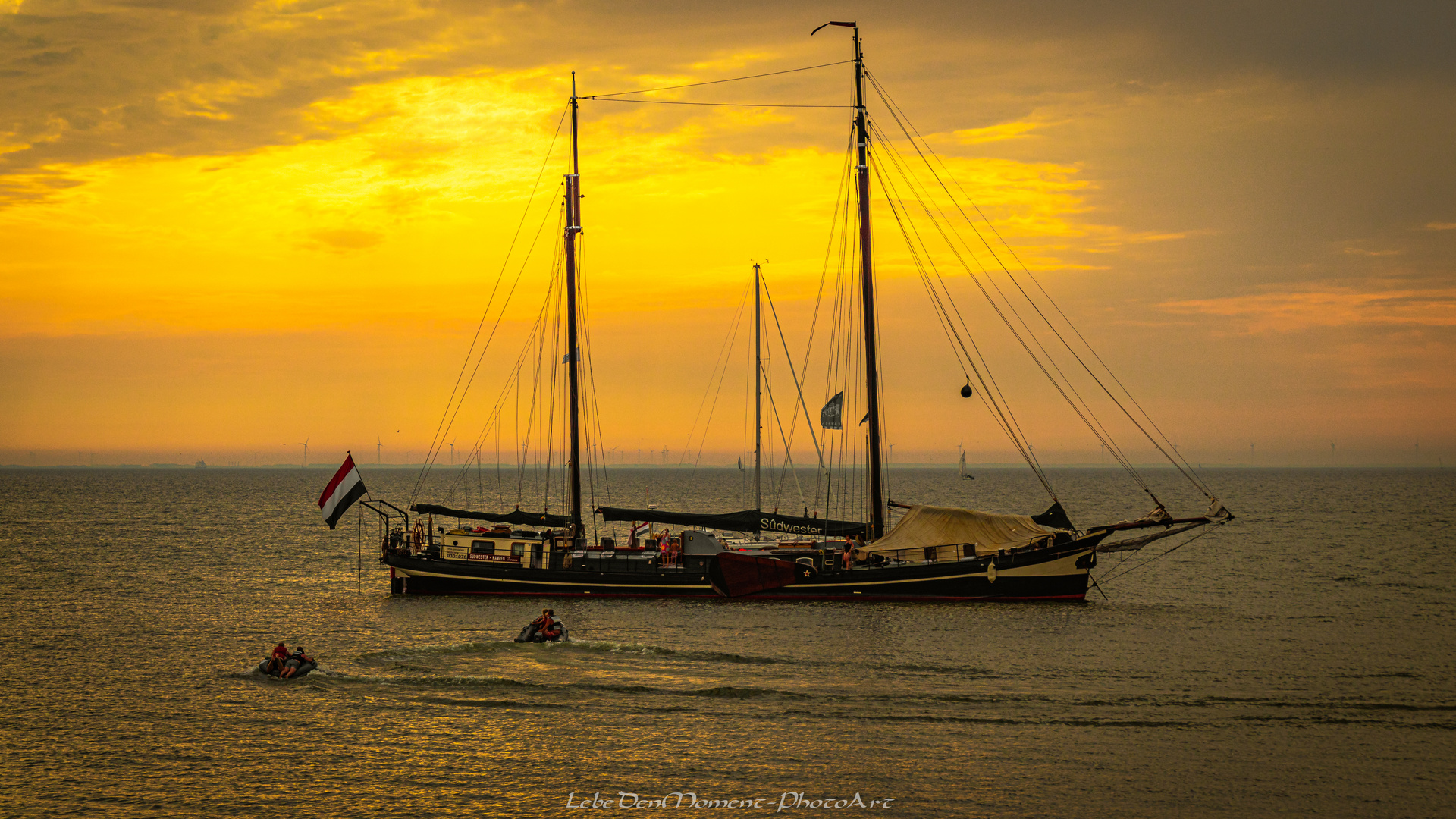 Sailing on IJsselmeer