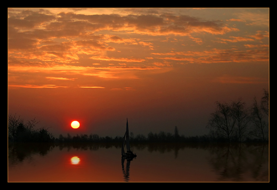 sailing to sunset