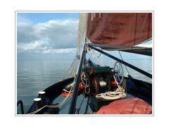 sailing with the Courier (on the Ijselmeer I ) NL