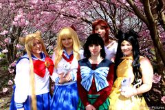 Sailor Moon auf der Hanami in Berlin