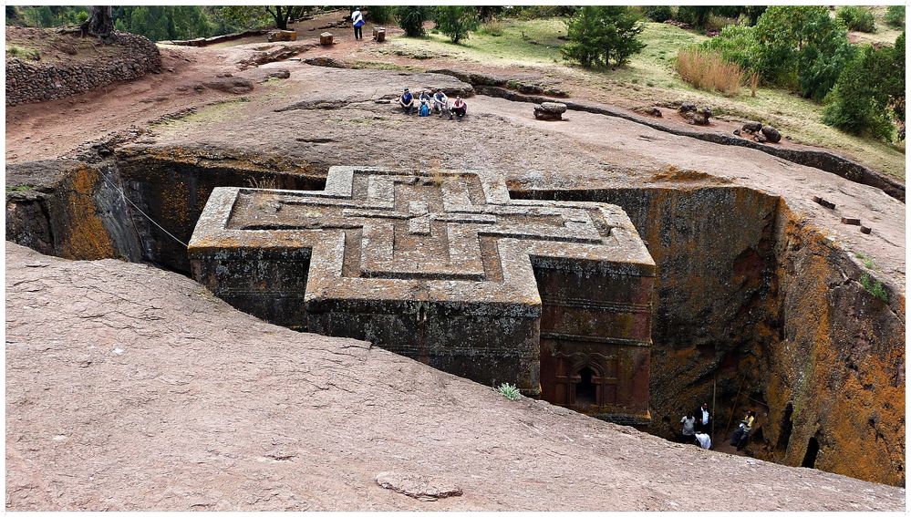 Saint Georgs-Kirche in Lalibela/Äthiopien...............