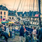 Saint Goustan , sa grande brocante annuelle et sa goélette