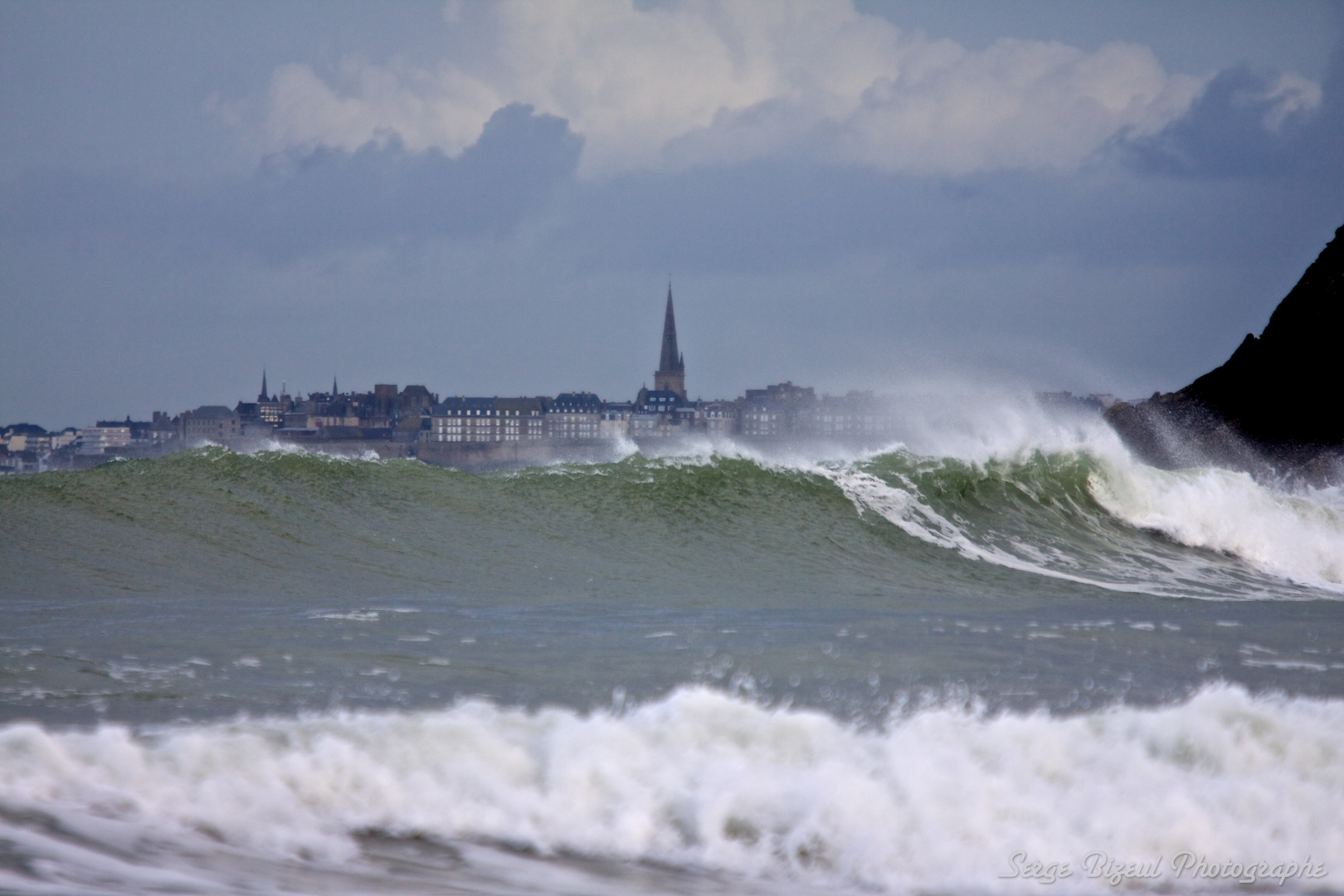 Saint Malo vu de Saint Lunaire