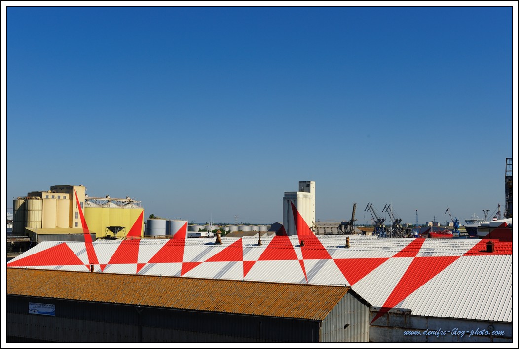 Saint-Nazaire : l'anamorphose de Felice Varini