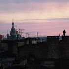 Saint-Petersburg`s roofs