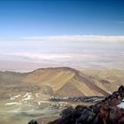 Sairecabur, 5970m, Gipfelblick auf den Salar de Atacama