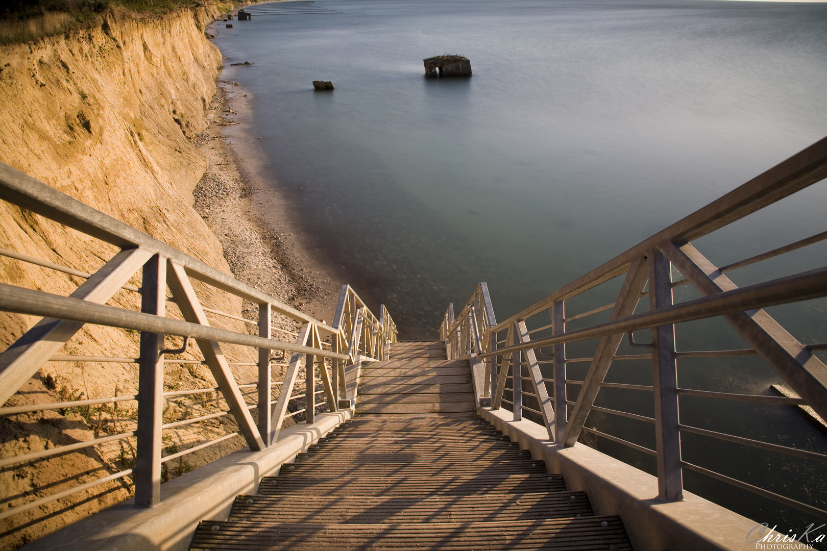 Saisontreppe an der Steilküste Ostseebad Wustrow