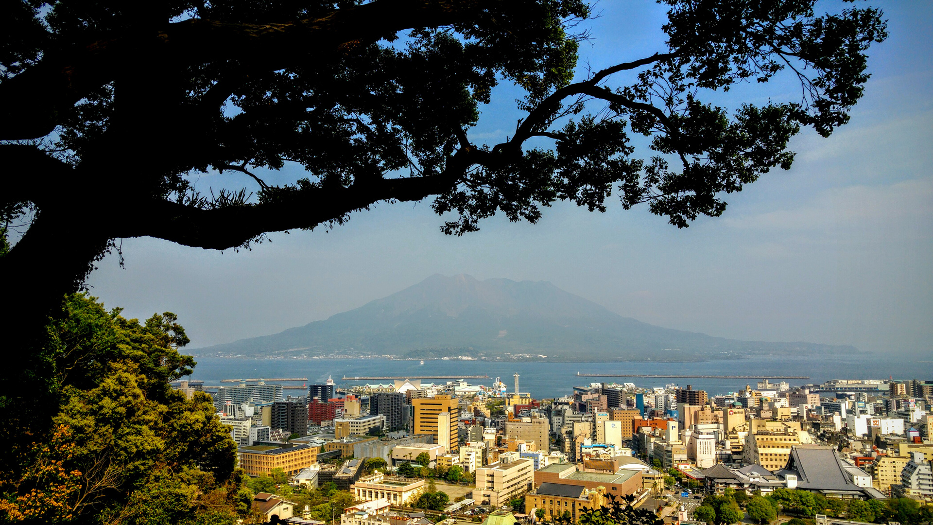 Sakurajima seen from Kagoshima