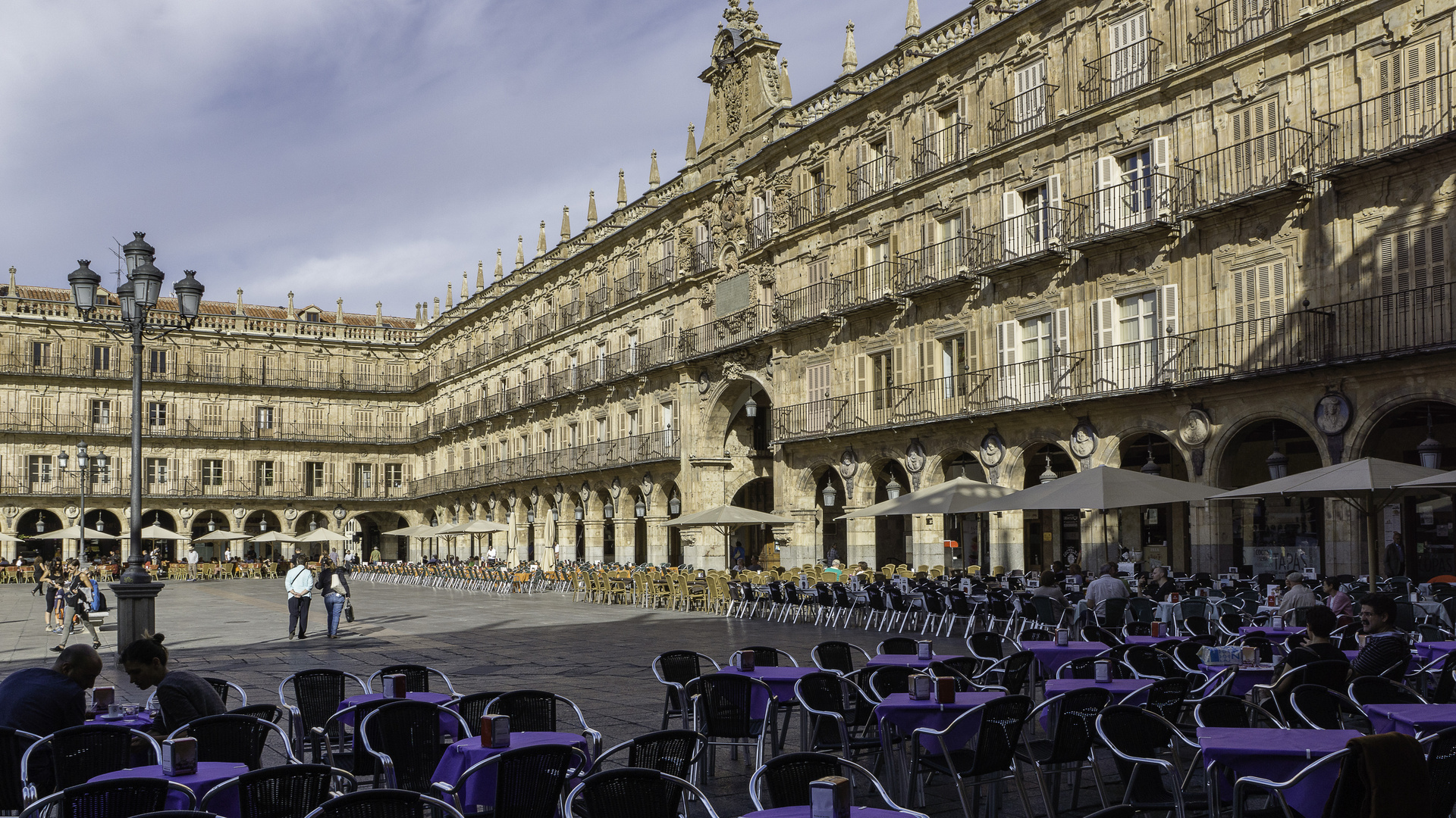 SALAMANQUE (Espagne), la Plaza Mayor. 