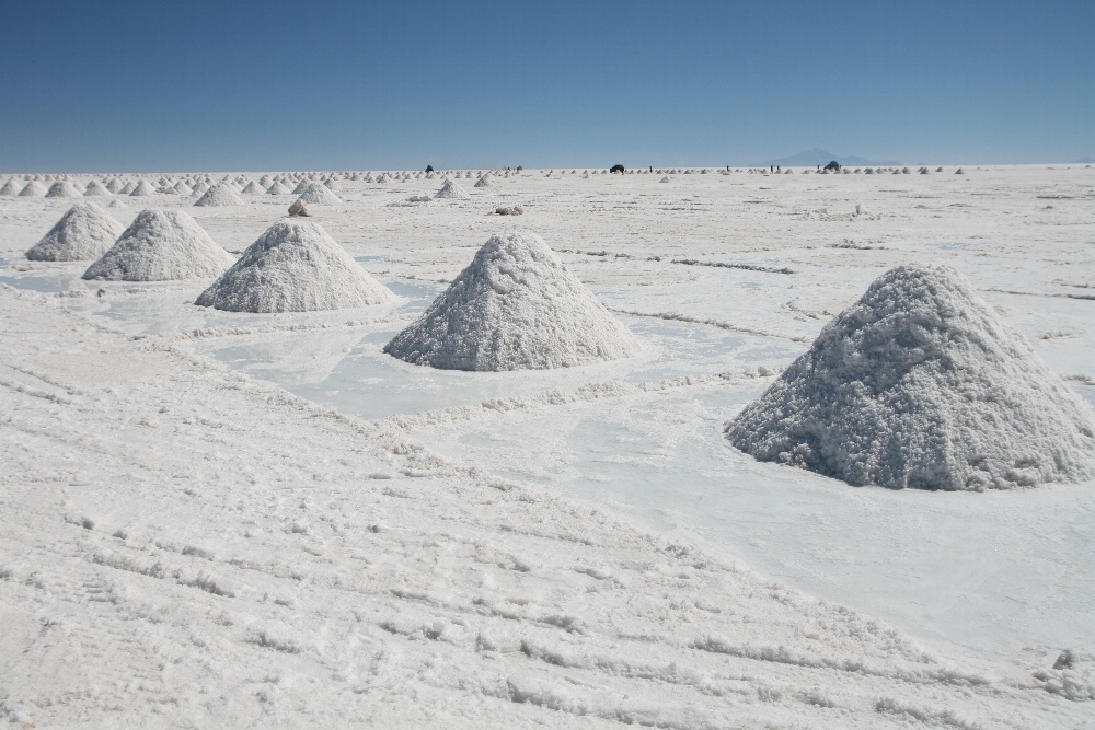 Salar de Uyuni - Salzgewinnung