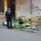 Salatstand auf Ha Noi´s Straße