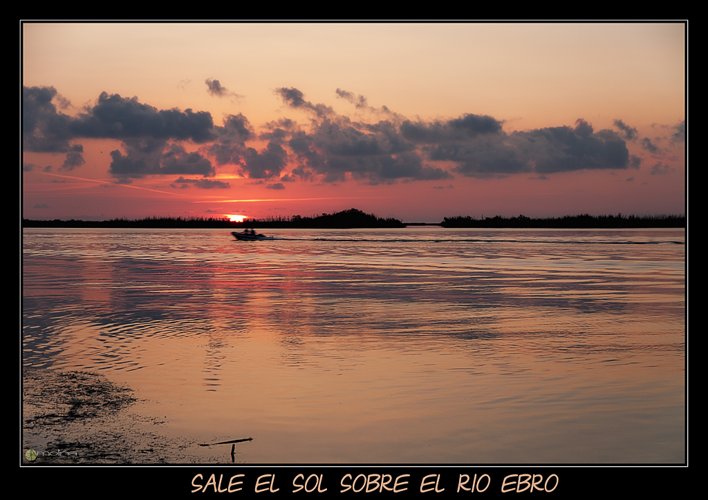 Sale el Sol sobre el rio Ebro