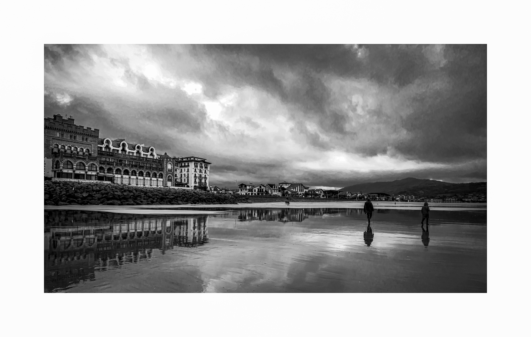 Sale temps sur la plage