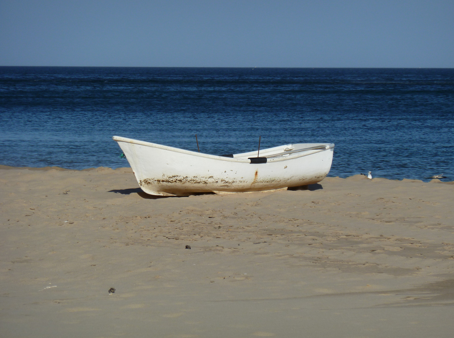 Salema Kleines Boot am Strand