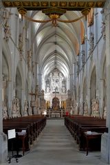 Salemer Münster Blick vom Hauptportal durchs Mittelschiff