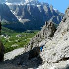 Salendo dal passo Gardena