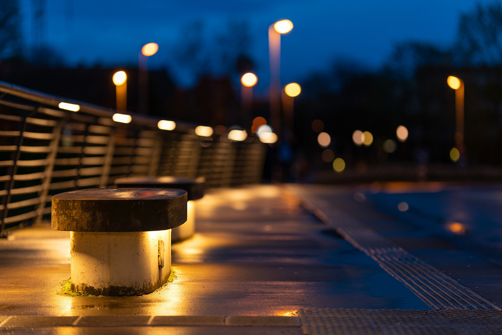 Salford-Brücke im Regen