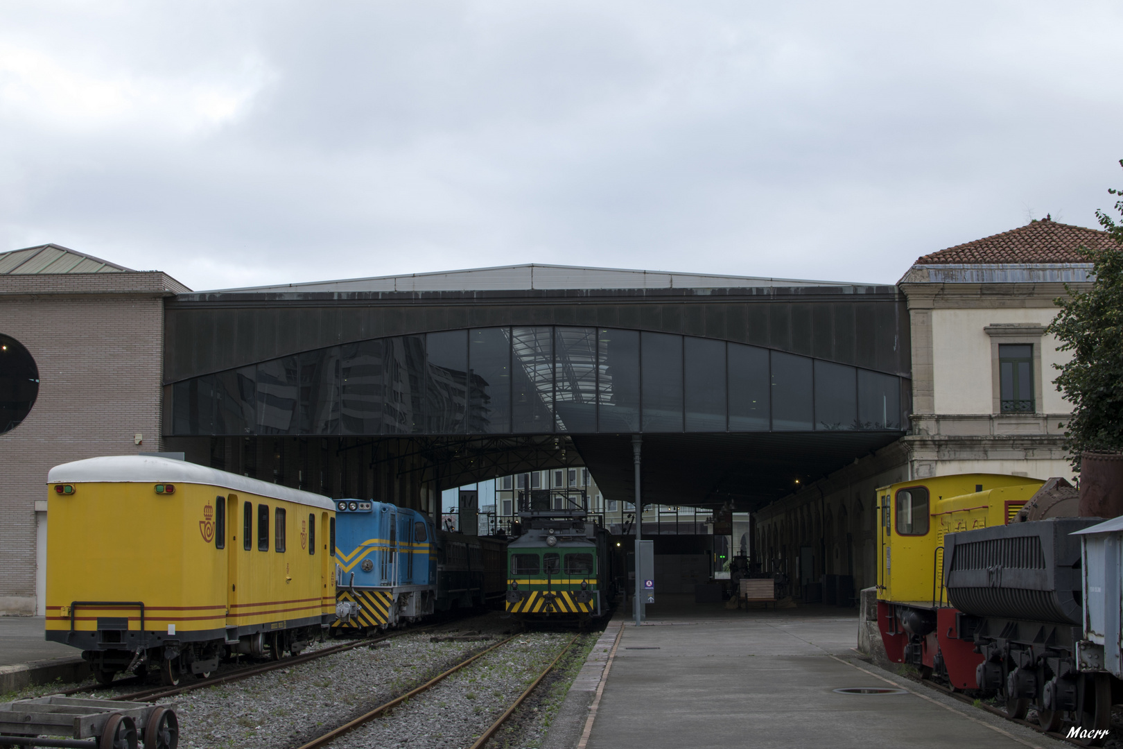 Salida de trenes. 