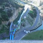 Salida del Agua del Embalse de Guadalcacin