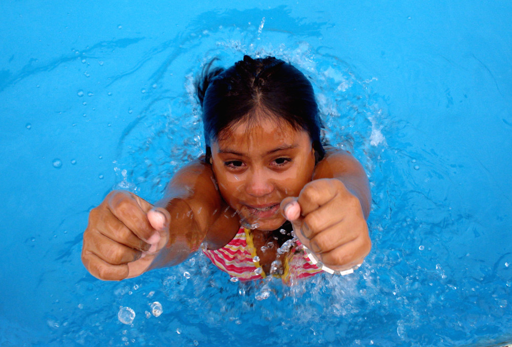 Saliendo del agua