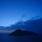 Salina island - Viev from Lipari by night