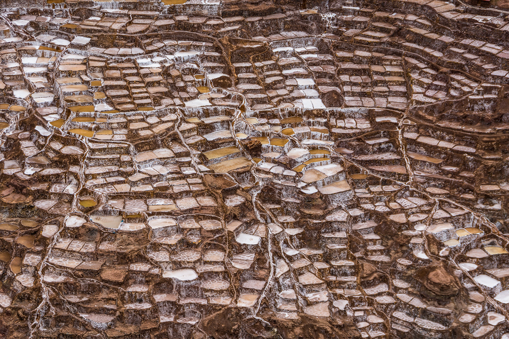 Salinas in der Nähe von Maras, Peru