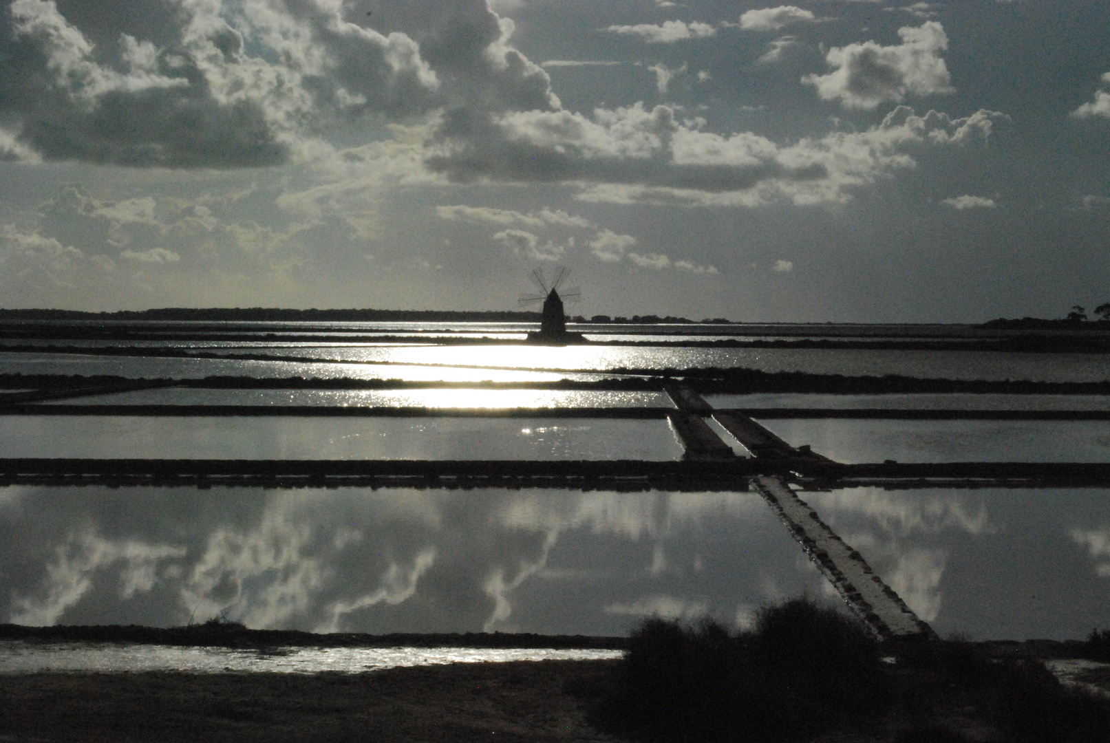 Saline al tramonto