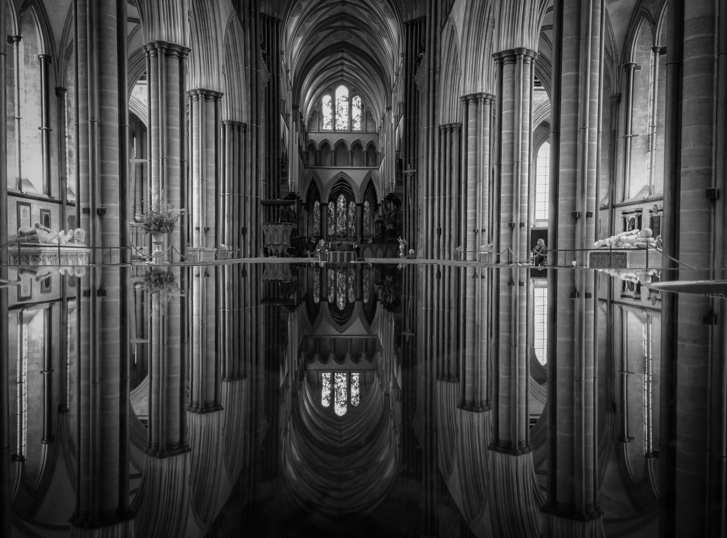 Salisbury Chatedral - Font Reflections