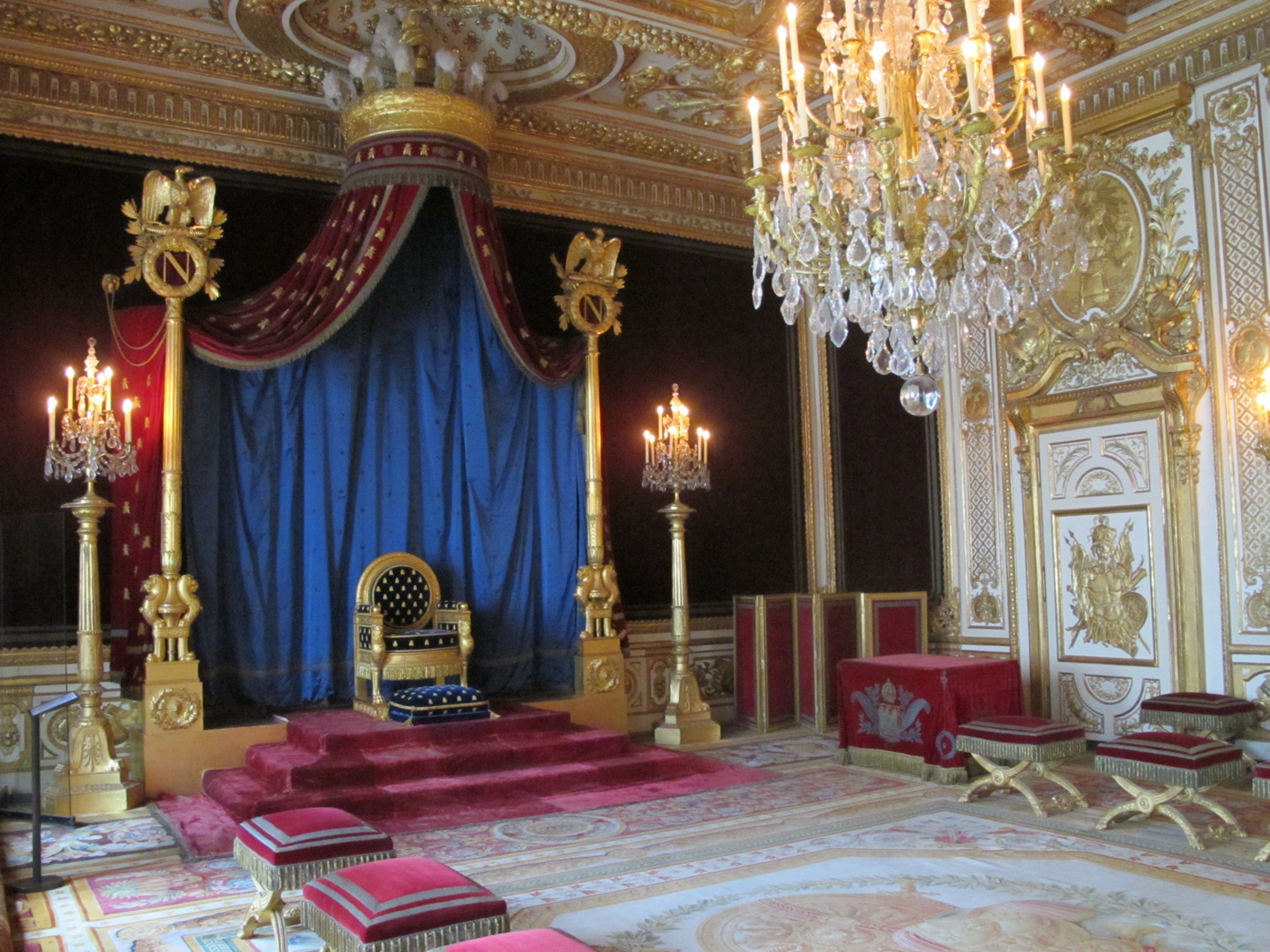 Salle du Trône au château de Fontainebleau