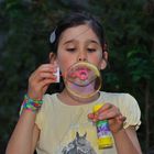 Salome with soap bubble