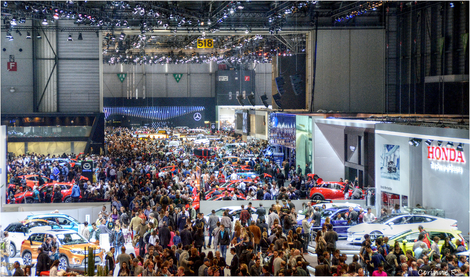 Salon de l'auto de Genève photo et image foule, genève, salon de l