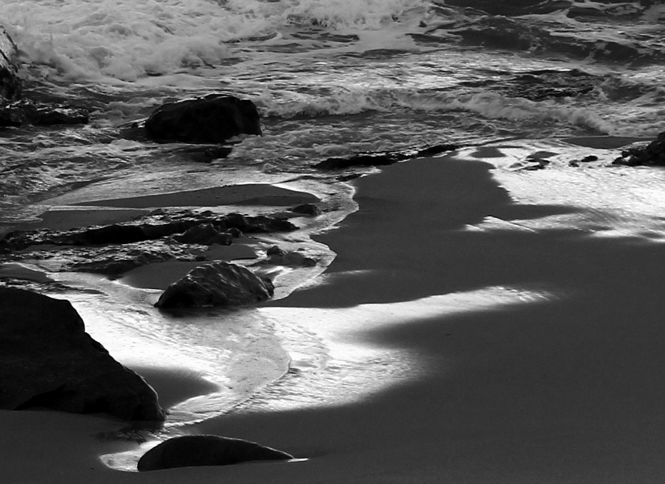 salt poetry written on the sand