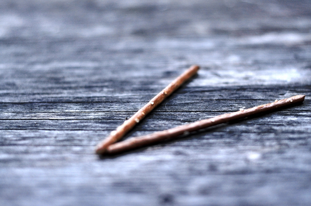 salt sticks on the table