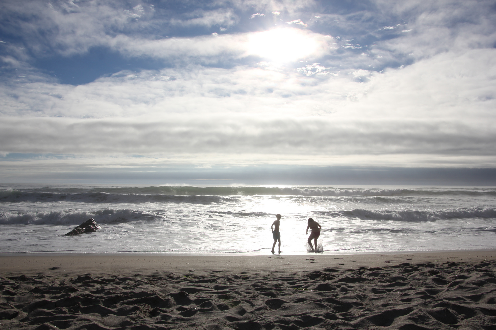 Saltando olas