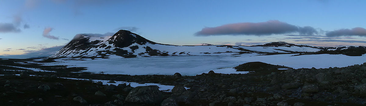 Saltfjell-Nachtpanorama