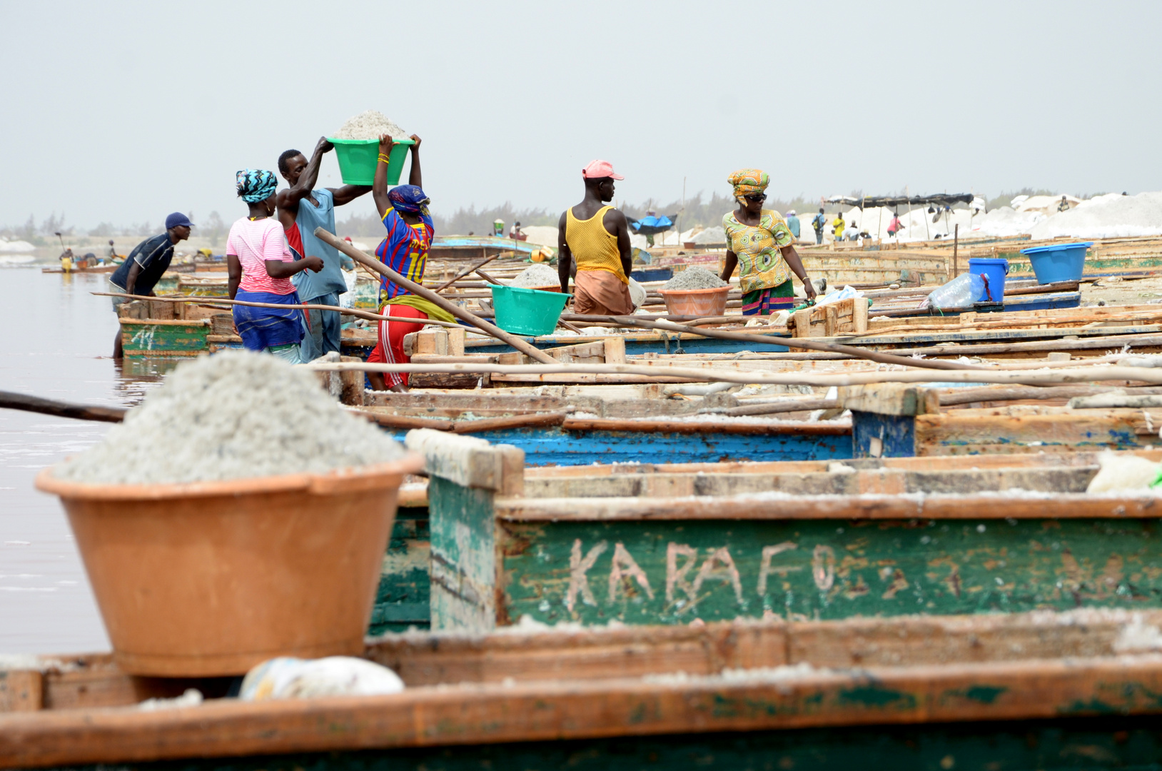 Salting Mining at Lac Rose, Senegal