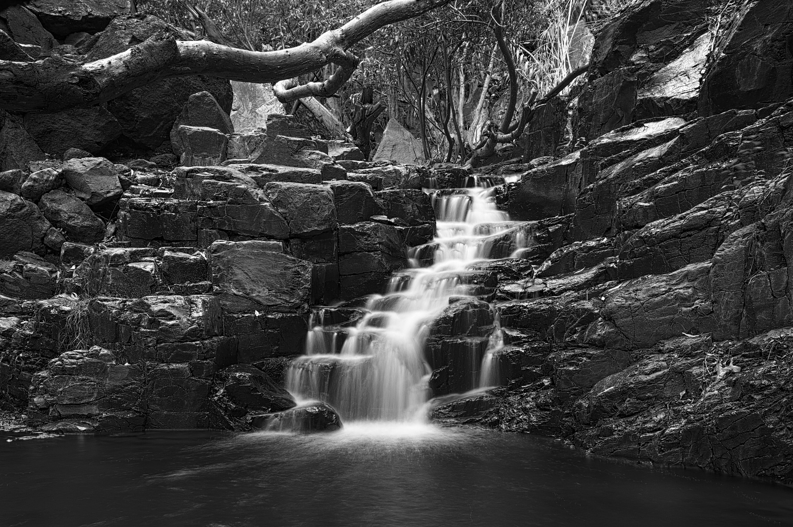 salto de agua, La Gomera