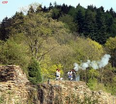 Salutschüsse für Karl Stülpner in Scharfenstein