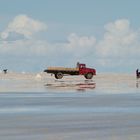 Salzabbau am Salar de Uyuni