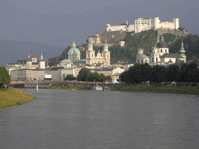 Salzach, Festung Hohen Salzburg