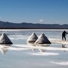 Salzbauer im Salar de Uyuni