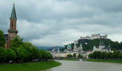 Salzburg 2019 - Blick entlang der Salzach