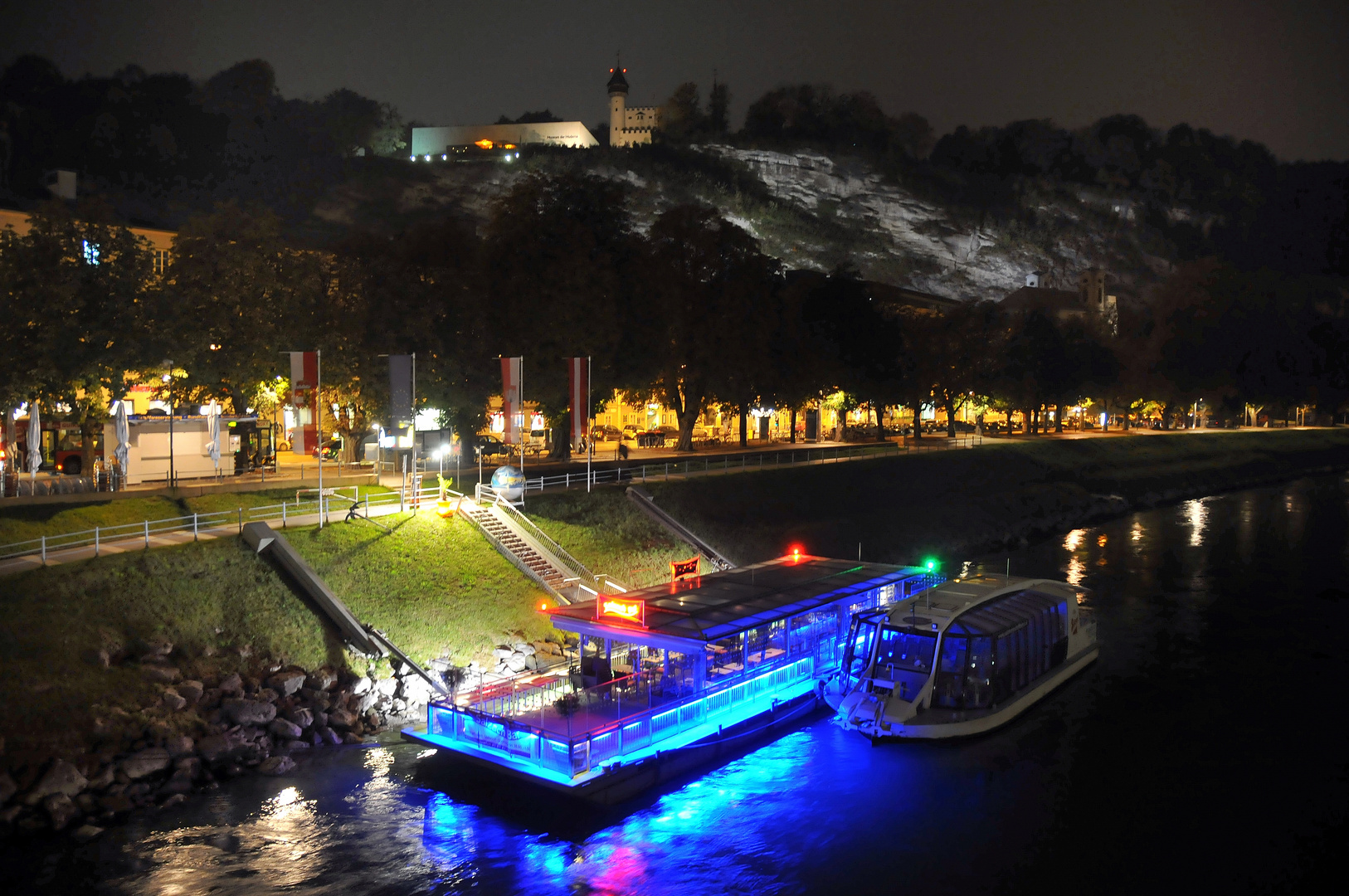 Salzburg: Abend an der Salzach